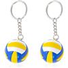 TYFGRT Confezione Da 2 Portachiavi Con Elementi Sportivi Da Pallavolo, Souvenir Sportivi e Ciondoli Per Borse