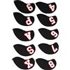 Keenso Copri Testa Mazza da Set Copri Testa Mazza in Ferro Neoprene 10 Pezzi 14x7 Cm con Segni Numerici 4 5 6 7 8 9 P S A X per Deposito Campo Pratica Golfisti (#3)