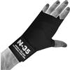 N-35 Coppia di bende professionali da boxe da 4,5 m, per MMA, Muay Thai, kickboxing, colore nero