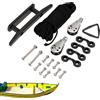 Generic Set di corde per canoa per kayak, kit di occhielli in acciaio inossidabile 316 di marino, include cavo accessorio per sartiame a bassa elasticità stabilizzato ai raggi UV, caratteristiche