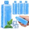 Veemoon Pacchetti di ghiaccio per dispositivi di raffreddamento, 4 pezzi mini confezioni congelatore per condizionatore d'aria Fan Ice Cooler per condizionatore d'aria ventilatore