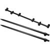 Arythia Supporto Canna da Pesca, Reggicanna Pesca in Alluminio Leggero, Picchetto Pesca Telescopico con Filettatura Universale, Porta Canne per Angling (45cm Horizontal Bar + 2 * 60cm Floor Plug)