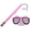 Generic Kit di occhiali da snorkeling in silicone per bambini, con occhiali da immersione, design umanizzato