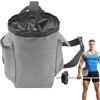 Generic Climb Bag - Organizer porta gesso, secchiello porta gesso, cintura in vita e tasca con cerniera, borsa da arrampicata con chiusura a coulisse, organizer per palestra, bouldering, ginnastica