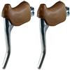 cyclingcolors KIT 2x LEVE LEVA FRENO CON MARRONE PARAMANI COPRISUPPORTO GOMMA RICAMBIO VINTAGE FRENI BICI