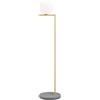 Flos IC Lights F2 Outdoor Lampada da Terra — design Michael Anastassiades Ottone/lava grigia