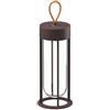 Flos In Vitro Unplugged Lampada da Tavolo Outdoor — design Philippe Starck Marrone scuro 2700k