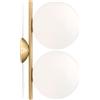 Flos IC Lights C/W1 doppio Lampada da Parete/Soffitto Ottone