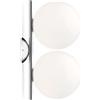 Flos IC Lights C/W1 doppio Lampada da Parete/Soffitto Cromo