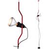 Flos Parentesi Lampada a Sospensione da Terra Rosso Dimmer R125 led
