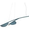 Flos Almendra S2 Y Short Lampada a Sospensione — design Patricia Urquiola Bay blue metallized Bianco