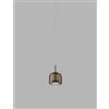 Vistosi Jube SP Lampada a Sospensione — design Favaretto & Partners Nero Terra bruciata SP S Ø 180 H. 170 LED 2700 K DIM 2