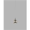 Vistosi Jube SP Lampada a Sospensione — design Favaretto & Partners Nero Fumè SP S Ø 180 H. 170 LED 3000 K DIM 3