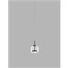 Vistosi Jube SP Lampada a Sospensione — design Favaretto & Partners Nero Cristallo trasparente SP S Ø 180 H. 170 LED 3000 K DIM 3