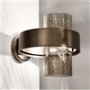 VISTOSI ARMONIA Lampada da parete — design Francesco Lucchese Ottone satinato Ambra