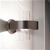 VISTOSI ARMONIA Lampada da parete — design Francesco Lucchese Ottone satinato Fumè