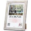 3-B Cornice portafoto modello Iseo - Grigio (struttura in cemento) - 21 x 29,7 cm (A4) - Cornice in legno, portafoto, portadocumenti con vetro acrilico