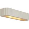 Qazqa plaster - Appliques Scandinavo - 2 luce - L 36 cm - Beige - Scandinavo - Soggiorno I Camera da letto I Sala da Pranzo I Cucina