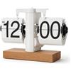 Candeon Flip Orologio Da Tavolo, Auto Flip Clock Flip down Clock Orologio Da Scrivania Orologio Da Tavolo a Fogli Mobili, Decorativo Retro Orologio a Flip Alimentato a Batteria per L'ufficio La Casa