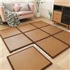 XNKLPY Tappetino Tatami Tradizionale Giapponese Pieghevole in Rattan Tappetino Estate Pavimento Stuoia Antiscivolo per Soggiorno Sala Giochi E Camera da Letto Dark Vine Color 60x60cm