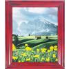 INIFUDI Cornice per Foto in Legno con Effetto Invecchiato -, Scegli tra 9 Colori e 3 Formati Stile Shabby Chic e Vintage per Decorazione (Rosso, 15 x 20)