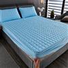 YUDEYU Lenzuolo con Angoli Protezioni Materasso Strato Trapuntato copriletto coprimaterasso Antiscivolo Lavabile e Resistente Toppers (Colore : Blu, Taglia : 160x200 cm/High 10-25cm)