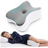 Ecofocet Cuscino per gambe,Cuscino Gambe per Dormire,Leg pillow,Side sleep pillow,in Memory Foam,Traspirante,Coperta Amovibile Lavabile,per Fianchi,Gambe,Ginocchia,Anche,Schiena e Gravidanza