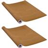 vidaXL Pellicole Autoadesive per Porte 2 pz Rovere Chiaro 210x90cm PVC
