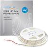 Eurekaled Striscia LED 24V 182 LED/m, 16W/m, 2160 lm/m, CRI≥80, IP20, Taglio 38,5 mm, CE RoHS, Garanzia 3 Anni (3000K, 10mt)