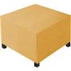 AQIGR Copri Pouf Quadrato 50x50 40x40 90x90 80x80 60x60 35x35 100x100 Copriseduta Elastico Fodera Poggiapiedi per Ottomana, Protezione per Poggiapiedi(Gold,L 60x W 60xH 45cm)