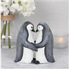 Jones Home & Gift ArkiFACE FO_29938 Penguin Partners for Life Ornament | 2pcs. 218g, cappello anatra 11cm white.grey