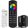 BTF-LIGHTING CH31W Controllore LED Tuya WiFi Alta Frequenza 2,4 GHz 3in1 con Telecomando RC04RFB per Striscia LED FCOB SMD PWM RGB RGBW RGBCCT Controllo Gruppo 8 Zone Compatibile con Alexa Google Home