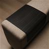 ABACHI WOOD ABACHI Vassoio in legno naturale per divano, resistente al calore, supporto per bevande e snack, sottobicchieri, decorazione e regali (42x32 cm) (nero)
