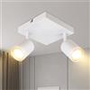 Glitzerlife Lampada da soffitto a LED Faretto da soffitto a 2 fiamme