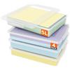 Lifewit Scatole Plastica con Coperchio, 5L Scatola Porta Oggetti, Faldoni Portadocumenti A4, Rrchivio Documenti Ufficio Scrivania, Raccoglitore Documenti, 32 x 23 cm, Trasparente, 4 Pezzo