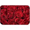 A.Monamour Tappetino per Il Bagno Antiscivolo Assorbente Morbido Romantica Rosa Rossa Fiori Sfondo Floreale Decorazione Della Casa Di Nozze Lavabile Tappeto Tappetini Doccia Cucina Zerbino 40x120cm