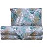 Smart Deco Home Completo letto lenzuola federe letto stampa fantasia fiori foglie floreale 100% Cotone Made in Italy UNA PIAZZA E MEZZA FOLIAGE