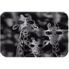 A.Monamour Tappetino per Il Bagno Antiscivolo Assorbente Morbido Immagine In Bianco E Nero Simpatiche Giraffe Con Occhiali Motivo Animale Divertente Tappeto Tappetini Doccia Cucina Zerbino 40x120cm