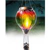 Klarlight Lanterna solare a forma di mongolfiera, 45 cm, da appendere, con effetto vetro arcobaleno, impermeabile, ad energia solare, accensione e spegnimento automatico, per giardino, patio, cortile