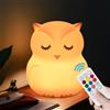 xinjinhju Luci notturne per bambini Gufo lampada da comodino 9 colori che cambiano la luce notturna, decorazione per camera da letto per bambine e ragazzi, regalo per adolescenti Studenti - Media