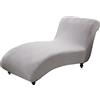 CHNSHOME Copri chaise longue elasticizzato senza braccioli per soggiorno Fodera per Chaise Longue copertura per chaise longue