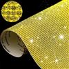 Outus 12.000 pezzi di strass sintetici brillanti, decorazione autoadesiva per auto, regali, creazioni fai da te, 24 cm x 20 cm (colore: giallo)