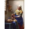 1art1 Johannes Vermeer Poster Stampa Artistica su Tela La Lattaia, 1658-1660 Quadro da Parete sulla Barella | Murale XXL | Immagine 120x80 cm