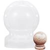 Obelunrp Stampo a Sfera a Colonna Romano, 29 cm/11,4 Pollici di plastica in plastica Romano Statue Statue, Stampo da Giardino di Cemento Portatile per Decorazioni per casa (Palla Rotonda)