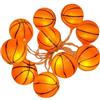 Generic Stringa Pallacanestro Luce Palla Sportiva Lucine Decorazioni di Compleanno a Tema Sportivo Calcio Basket Lampada Basket Decorazioni per Casa Ciondolo Bambino Pp