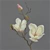 artplants.de Ramo di Magnolia Finto MALBINE, 2 Fiori, Bianco-Rosa, 50cm - Rametto Decorativo/Magnolia Finta
