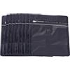 Crafans 10 sacchetti di caffè con valvola, richiudibili, in plastica, con chiusura a caldo, per caramelle, serpenti, biscotti, tè, caffè, colore: nero