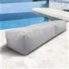 SXBCyan Fodera Poltrona a Sacco (Senza Imbottitura) Pouf da Esterno Giardino Impermeabile, in Oxford, Giardino, Spiaggia, Piscina, Galleggiante, Adulti(150stool-dust Grey)