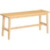 HOOBRO Panca da Pranzo in bambù, Panca da Cucina, Panchina Ingresso, per Cucina, Sala da Pranzo, Soggiorno, Ingresso, Montaggio Facile, Resistente e Stabile, Colore Naturale EYL03CD01G2