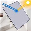 Zlovne Pellicola Oscurante,99% Anti-UV Pellicola per Vetri,Pellicola Riflettente per Finestre,Isolante Termico Riflettente,Pannelli Isolanti Termici per Porte, Finestre,Tetti (40x140cm/16 x55)